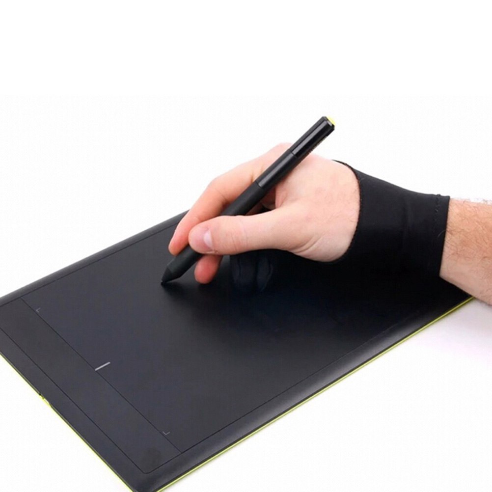 Drawing Glove Artist - Czarny 2 palec artysty rękawica przeciwporostowe